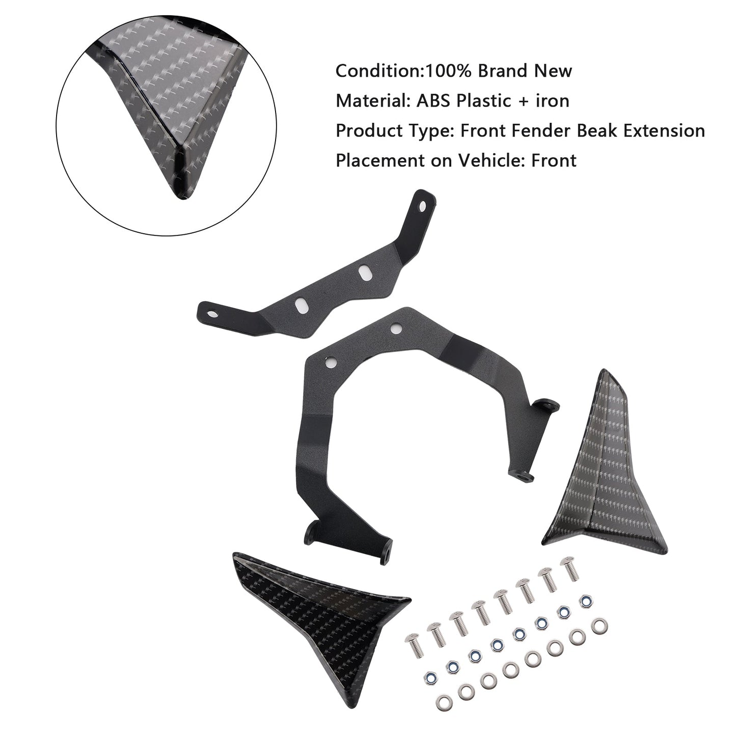 Estensione becco anteriore Honda CB750 Hornet 2023-2024, ala inferiore del muso