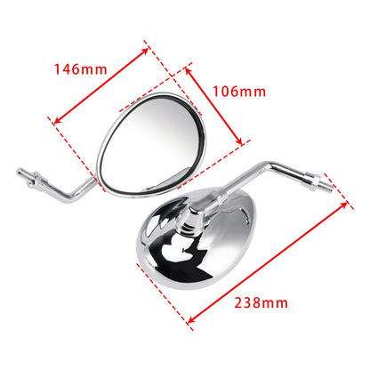 Set specchietti retrovisori per Indian Scout Sixty Bobber Springfield Dark Horse 16-25