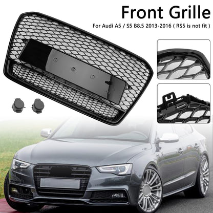 Per Audi A5 S5 B8.5 2013-2016 RS5 Stile Griglia paraurti anteriore a nido d'ape