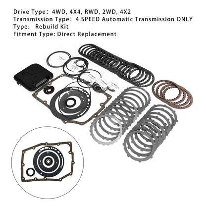 Kit di ricostruzione Super Master per trasmissione 42RLE 03-UP, guarnizioni filtro, boccole e piastre