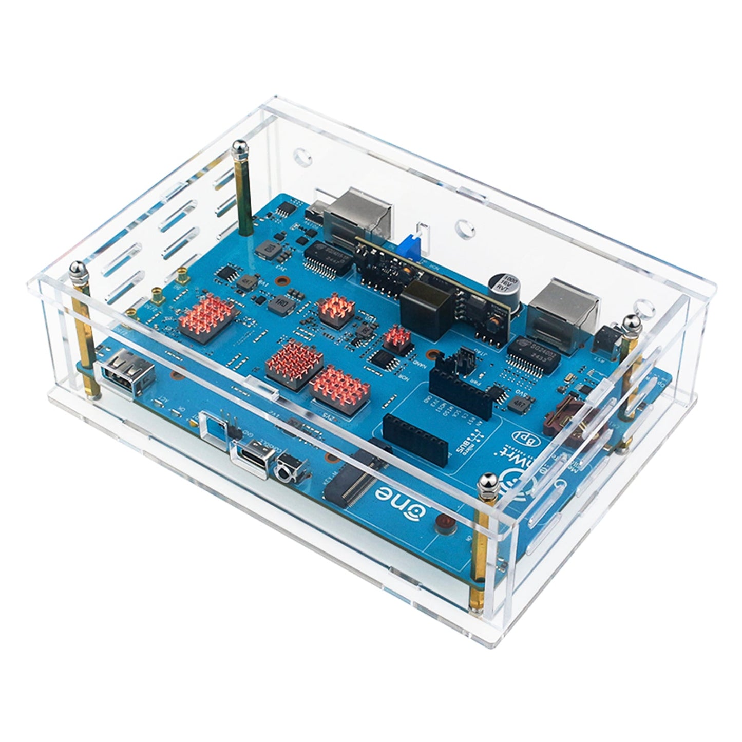 BananaPi Openwrtone Shell Guscio protettivo trasparente in acrilico Antenna esterna