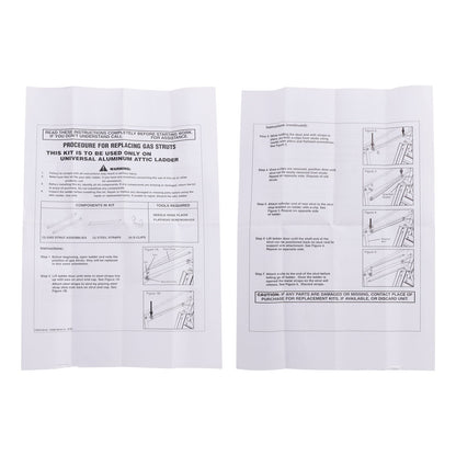 Kit di montanti standard 2 pezzi 36-80 per scale da soffitta in alluminio Werner AH2210 AH2210B
