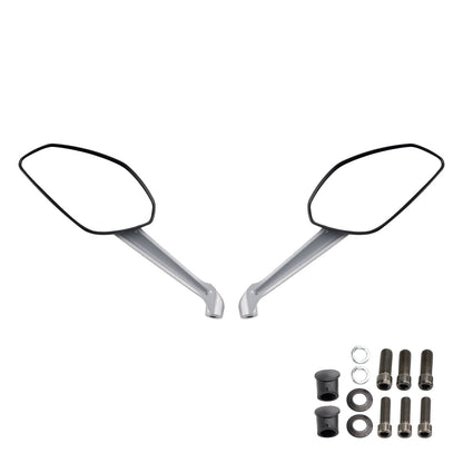 COPPIA SPECCHIETTI RETROVISORI NERI PER DUCATI MONSTER 797 821 STRIPES 1200 S 2014-2017