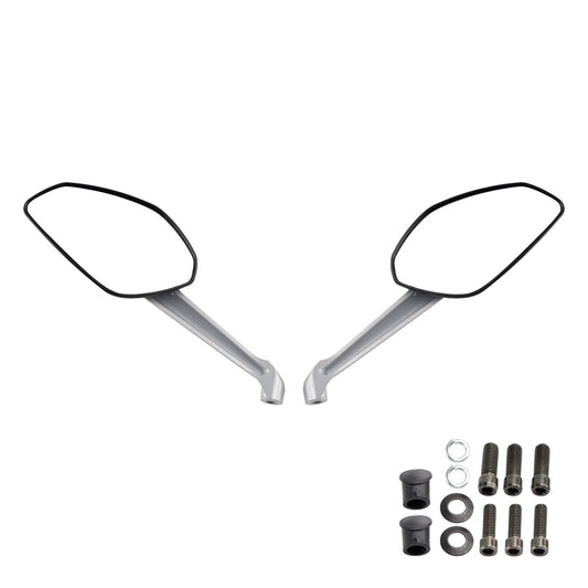 COPPIA SPECCHIETTI RETROVISORI NERI PER DUCATI MONSTER 797 821 STRIPES 1200 S 2014-2017