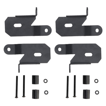 Confezione da 2 staffe di montaggio luci nere per montante A 7318 per Jeep Wrangler JL 2018-2019