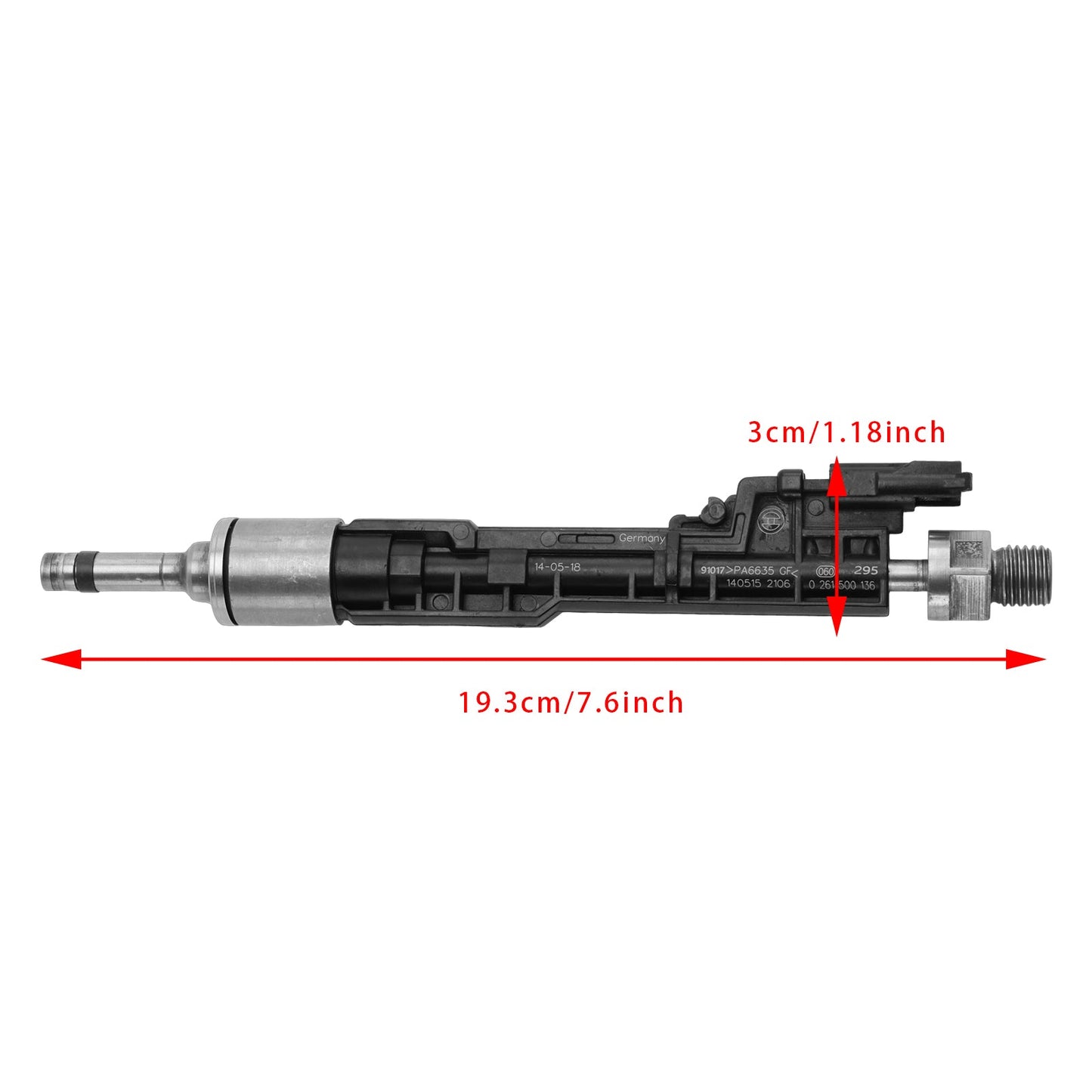 6 iniettori di carburante per BMW F10 M5 F06 F07 F12 F13 F15 X5 0261500136 13647599876