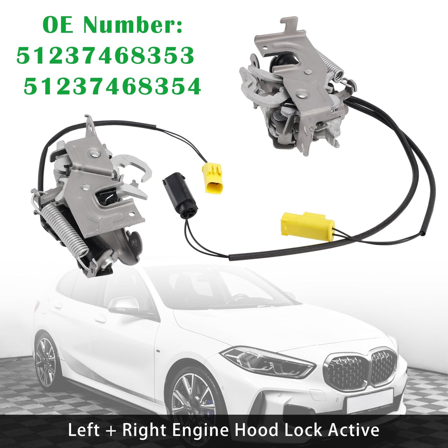 2018- Per BMW Serie 3 G20 / G21 Serratura cofano sinistra/destra 51237468354