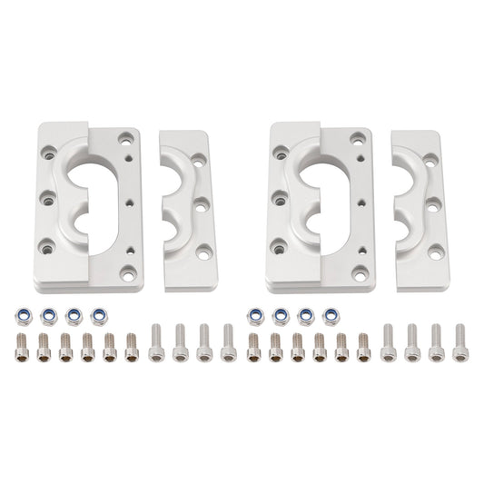 Confezione da 2 staffe di montaggio passanti in alluminio per Holley Terminator X Max
