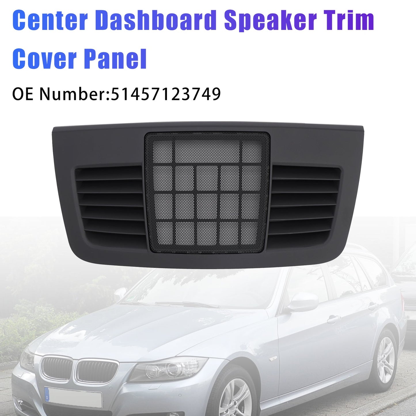 Pannello altoparlanti centrale cruscotto 51457123749 per BMW Serie 3 E90 E91 2004-2012