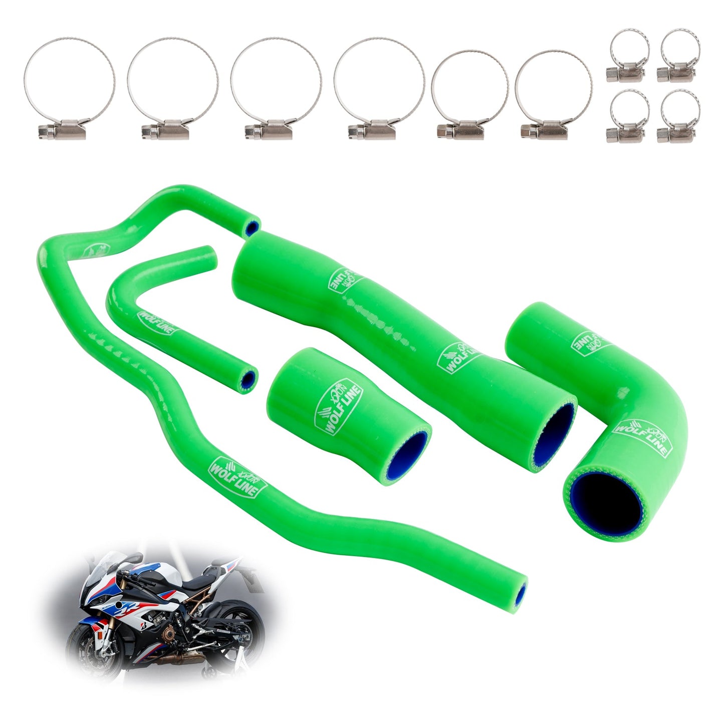 Kit tubo flessibile refrigerante radiatore in silicone BMW S1000RR 2019-2023
