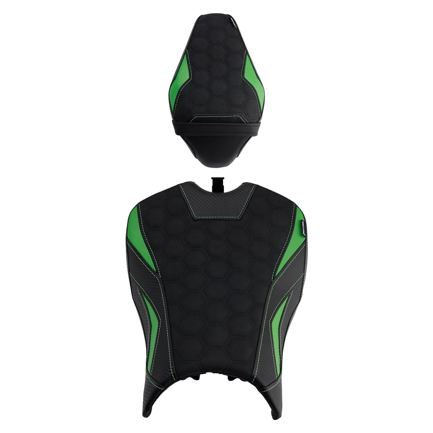 2025 - Cuscino posteriore per sedile conducente e passeggero per Kawasaki Ninja Z900 Zr900-F, colore verde.