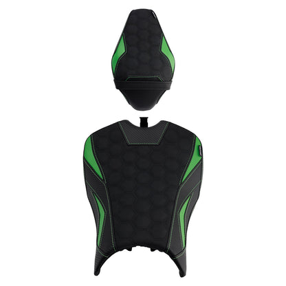 2025 - Cuscino posteriore per sedile conducente e passeggero per Kawasaki Ninja Z900 Zr900-F, colore verde.