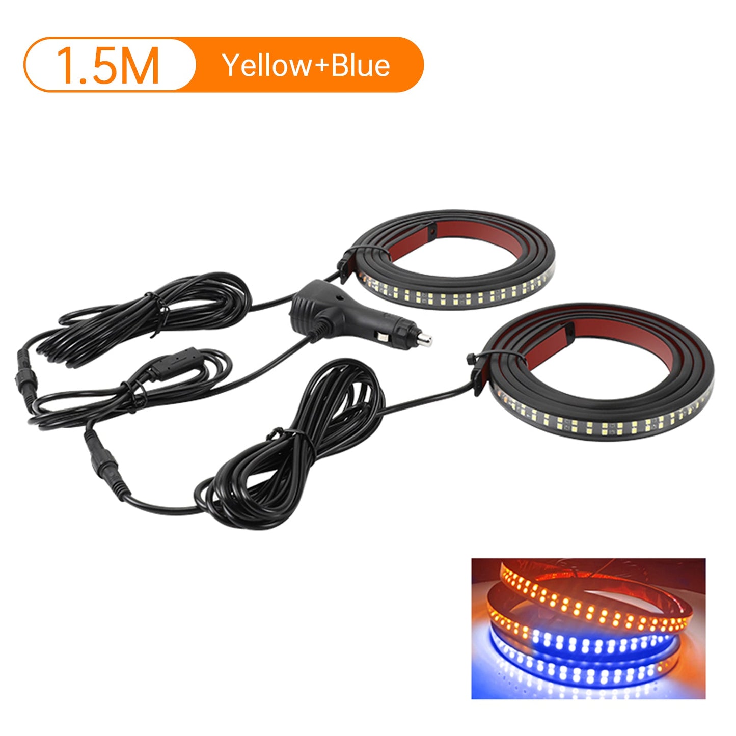 Strisce luminose a LED bicolore per pedane laterali per pick-up