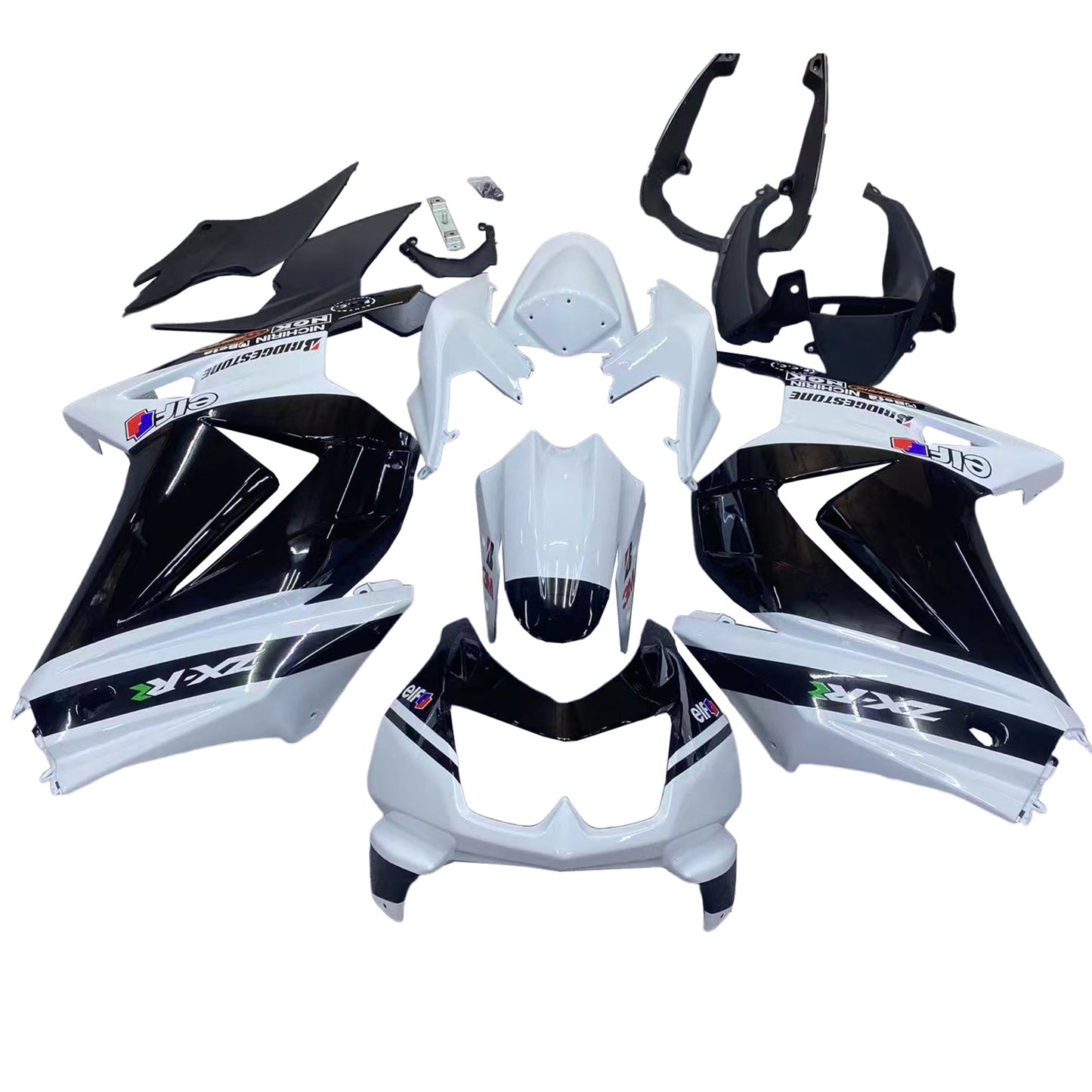 Kit di carenatura BODYWORK ABS in plastica adatta per Kawasaki EX250 Ninja250R 2008-2012