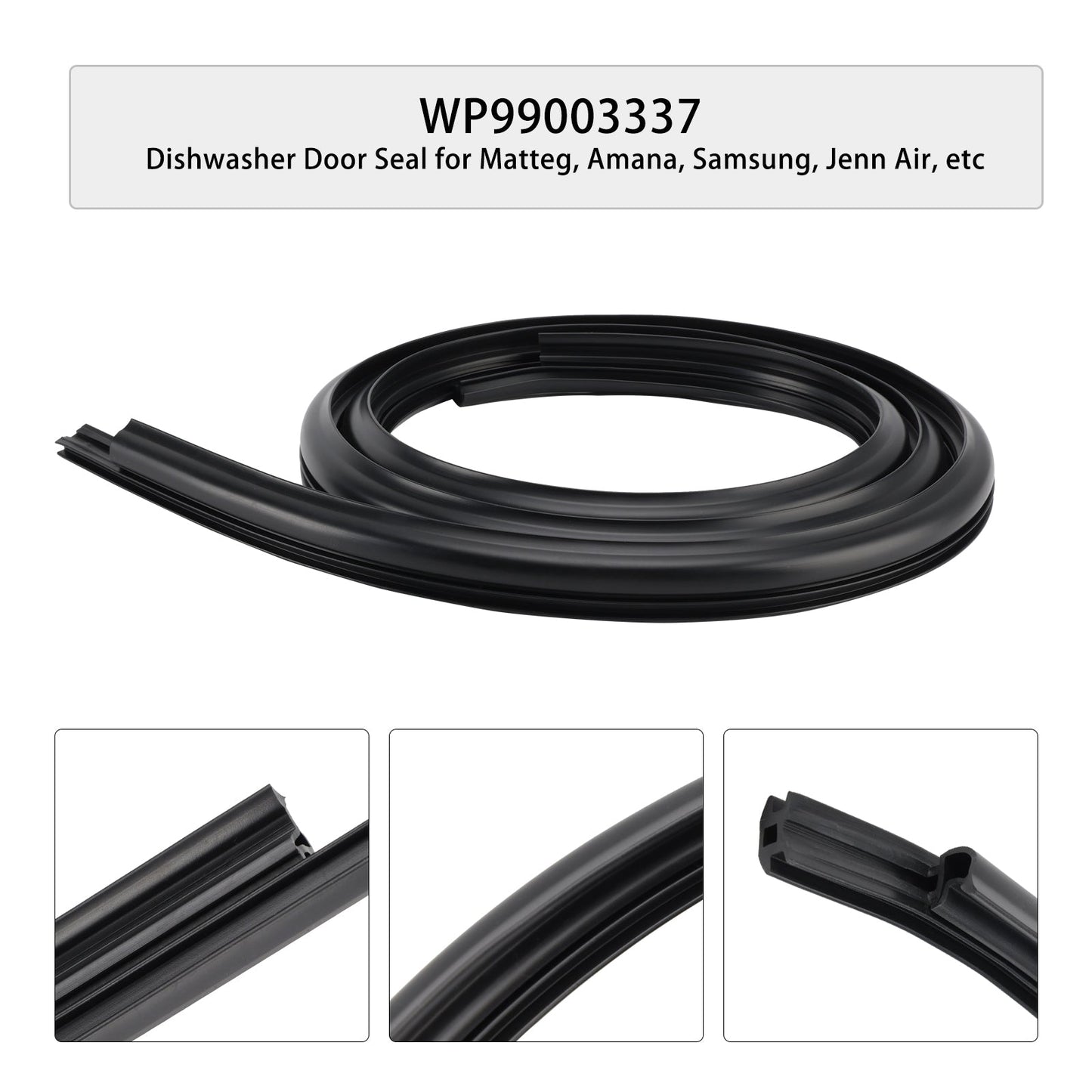 WP99003337 Guarnizione porta lavastoviglie per Maytag Amana Samsung Jenn Air ecc.