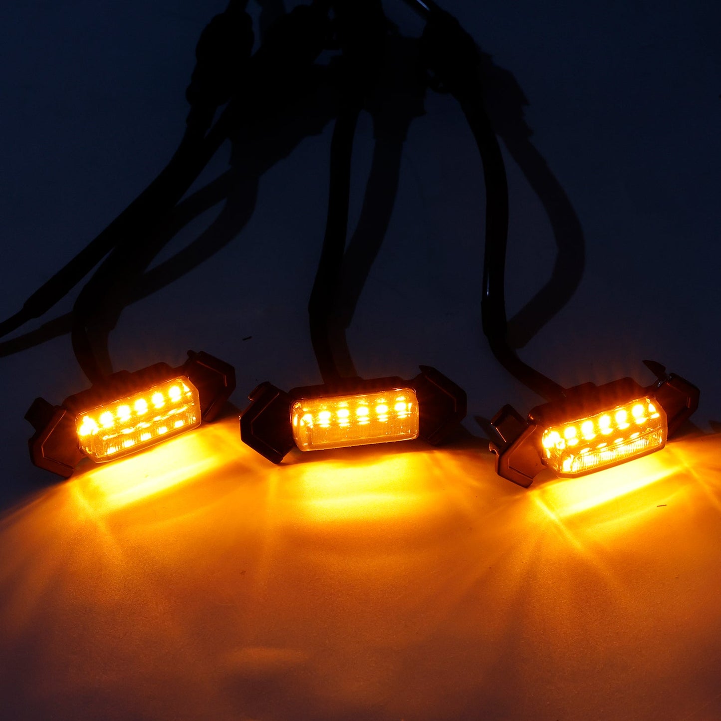 Kit luci LED per griglia anteriore Toyota Tacoma 2016-2023 con lenti fumé color ambra