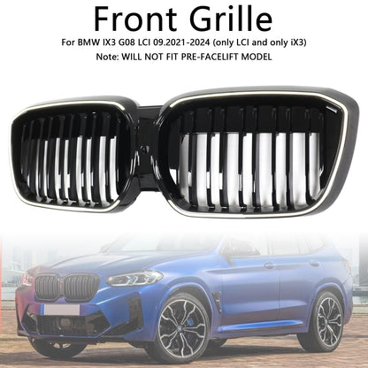Griglia anteriore a doppio rene nera lucida BMW IX3 G08 LCI 2022-2024