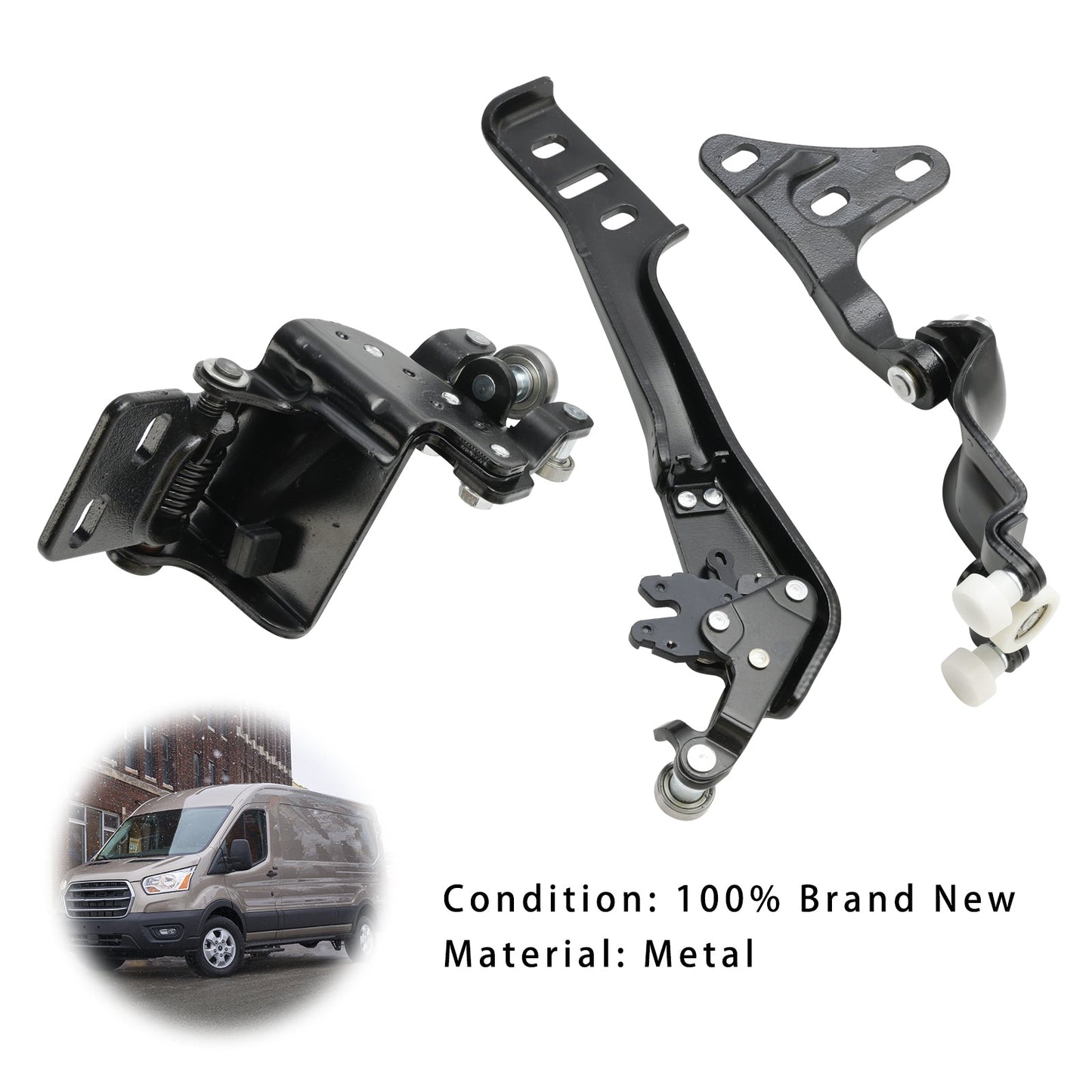 Rullo cerniera porta scorrevole lato destro Ford Transit-350 HD 3 pezzi 2015-2020