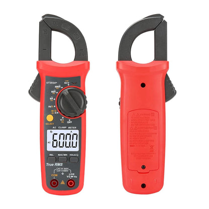 Pinza amperometrica digitale UT202A+, 6000 conteggi, selezione automatica della portata, True RMS, multimetro NCV.