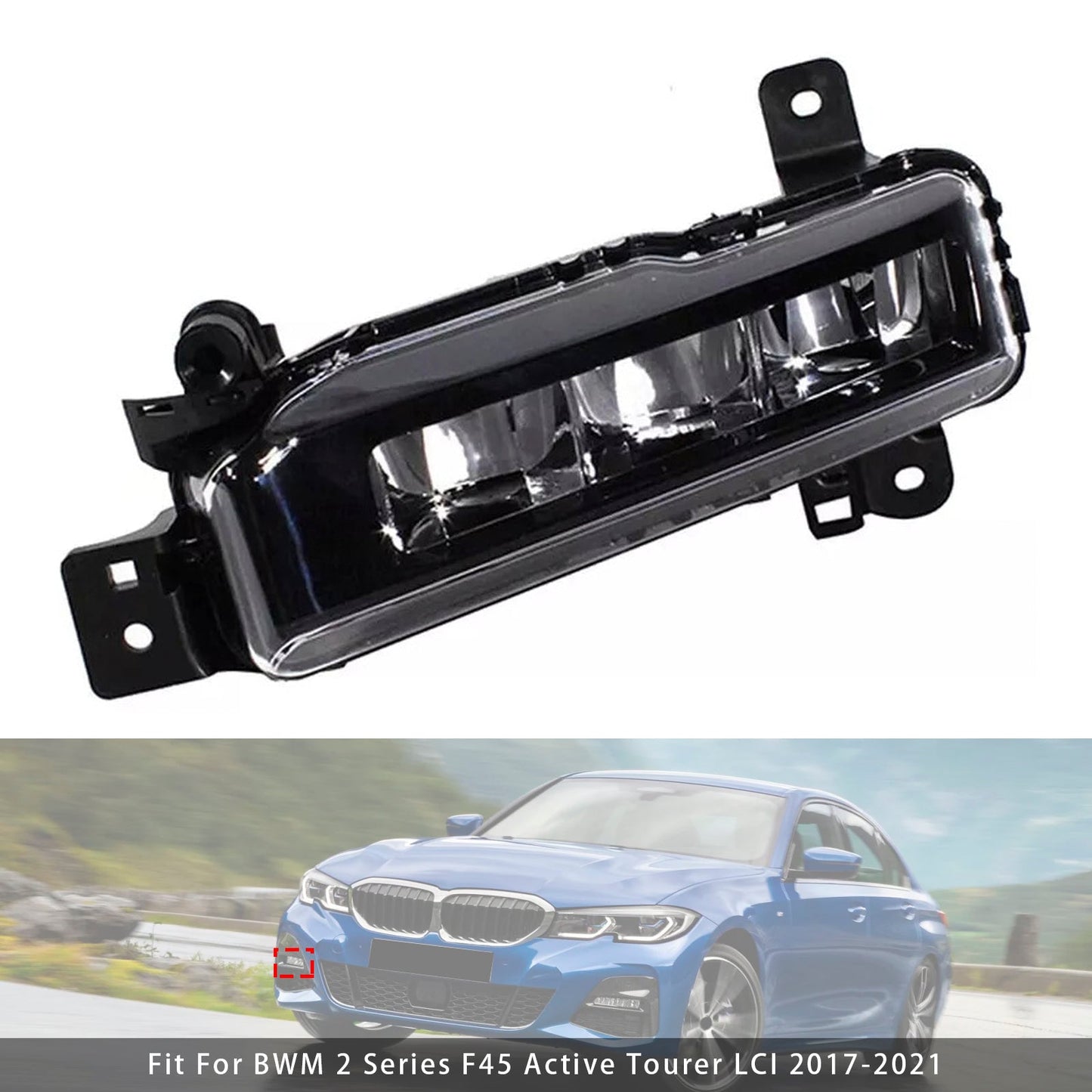 1 pz. Fendinebbia anteriore destro a LED per BMW G20 G21 X1 F48 LCI F45 F46 63178089526