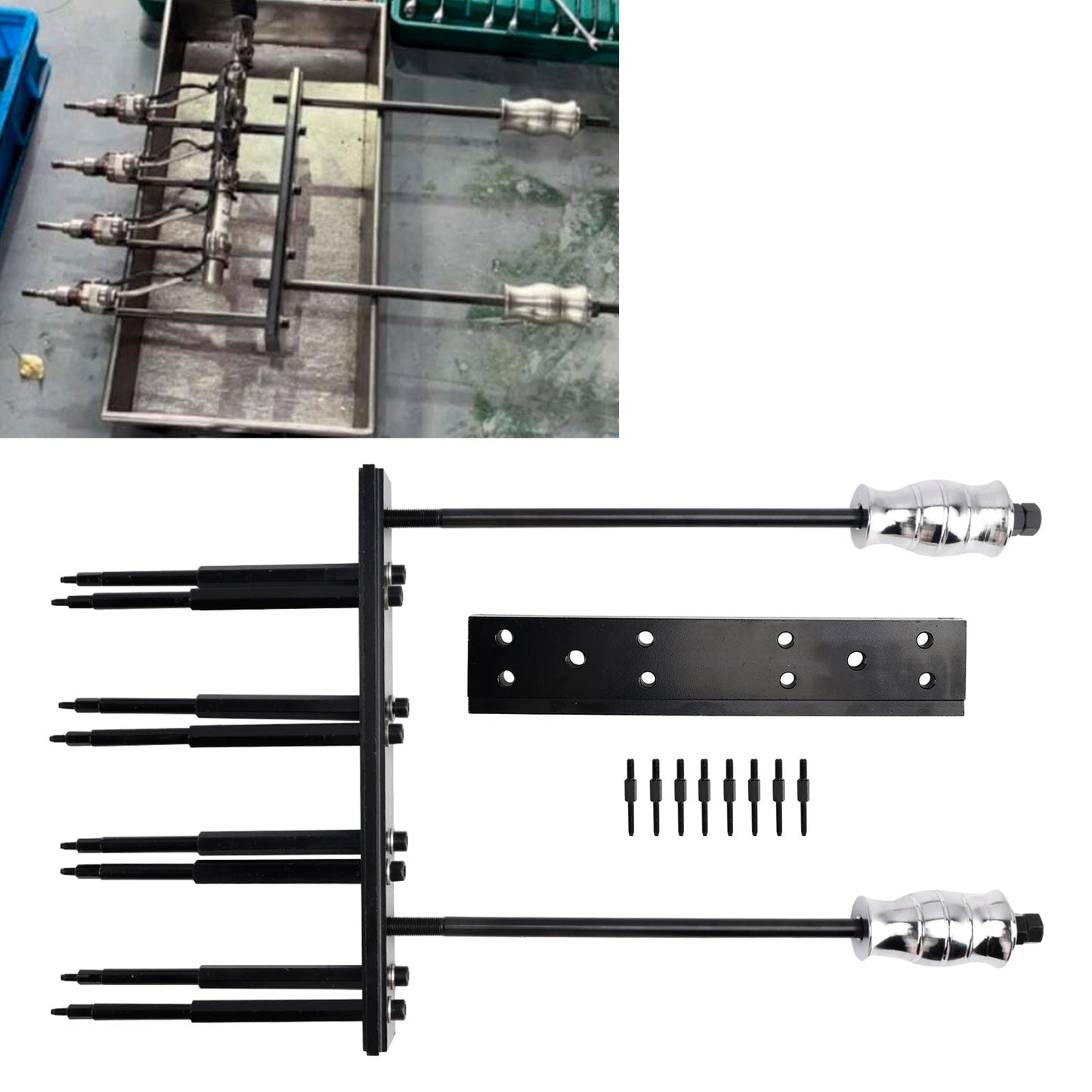 Kit di utensili principali per la sostituzione di iniettori e gruppi rail del carburante EN-51146-100 EN-51146-150