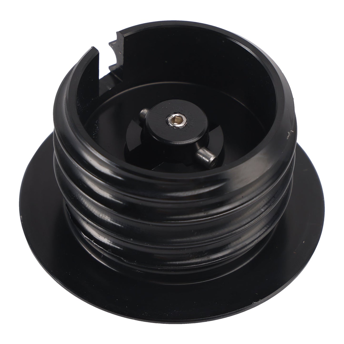 Tappo serbatoio a scomparsa ventilato nero per Softail Low Rider Dyna Sport Super Glide