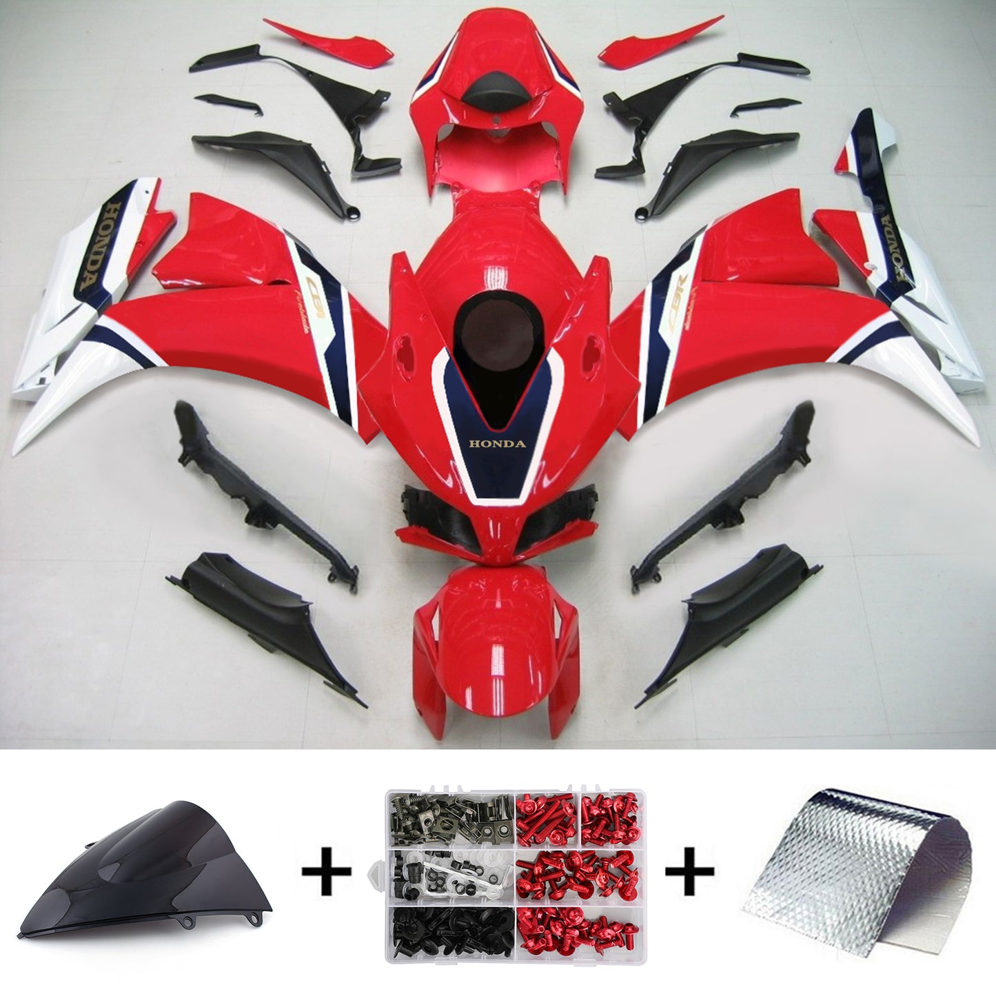 Kit carenatura Bodywork ABS di plastica per Honda CBR1000RR 2012-2016