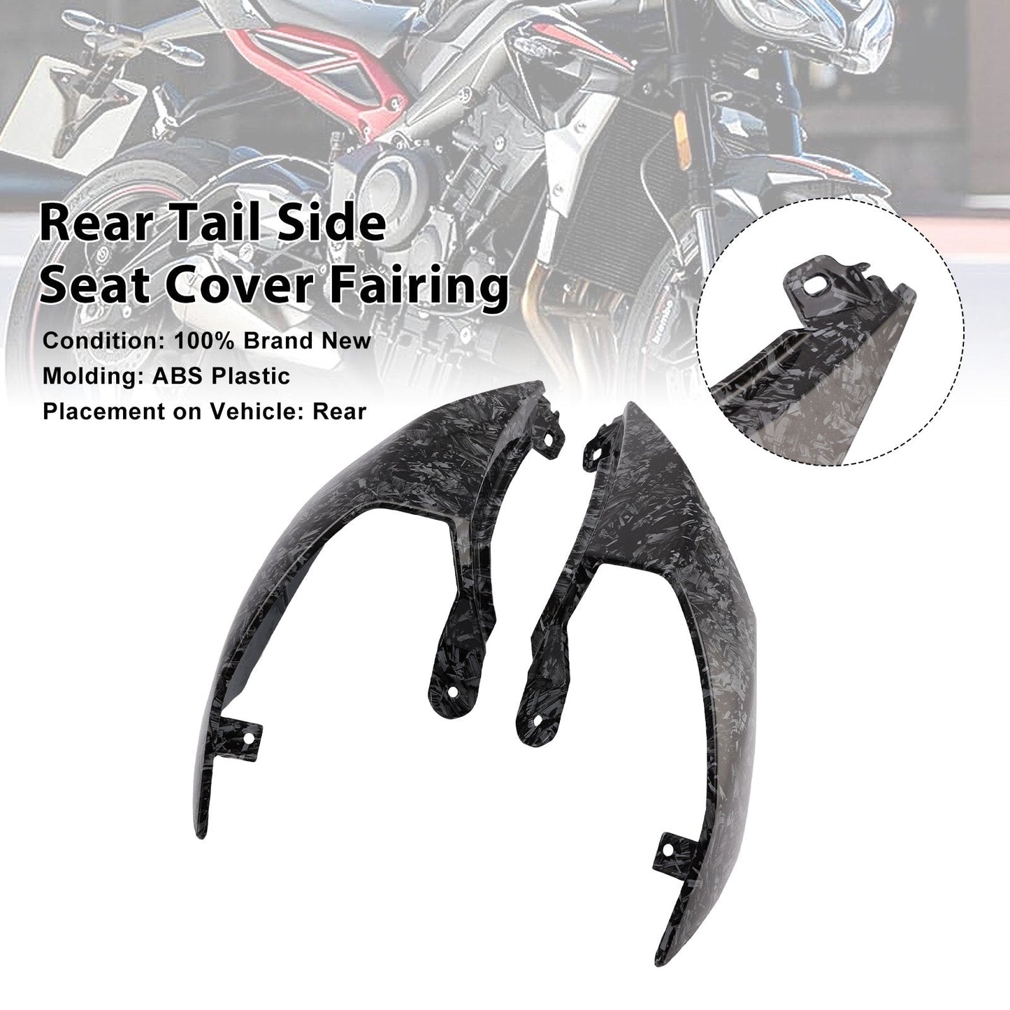 Carenatura laterale posteriore per Street Triple 765 R RS 2020-2025