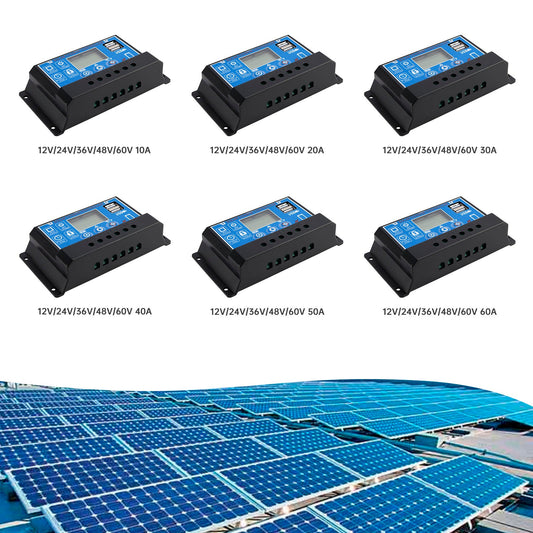 Regolatore solare PWM 12V-60V Visualizzazione corrente Controllo luce solare stradale 0V Avvio