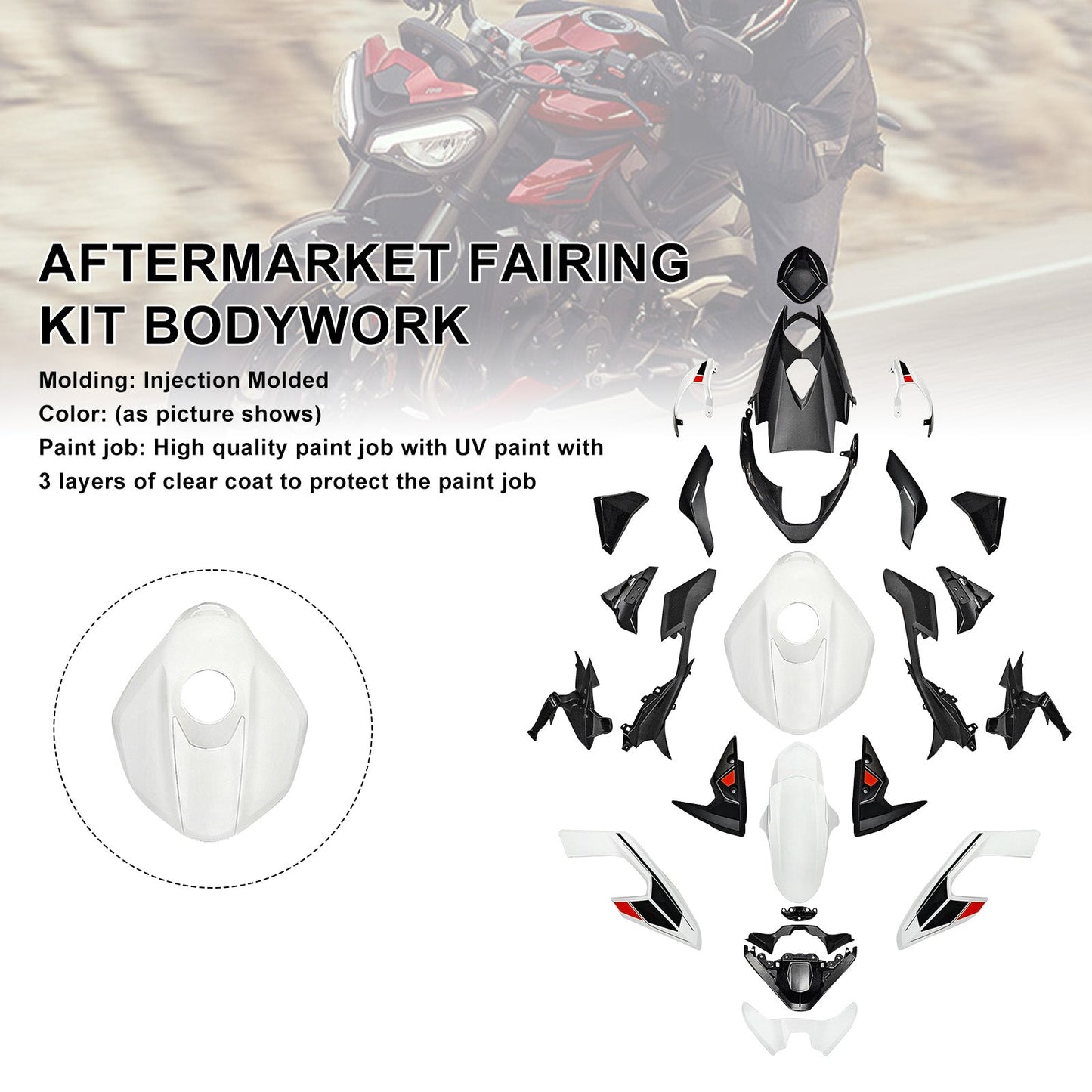 Kit di carene stampate a iniezione per Street Triple 765 R/RS 2023-2025