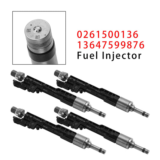 4 iniettori di carburante per BMW F10 M5 F06 F07 F12 F13 F15 X5 0261500136 13647599876