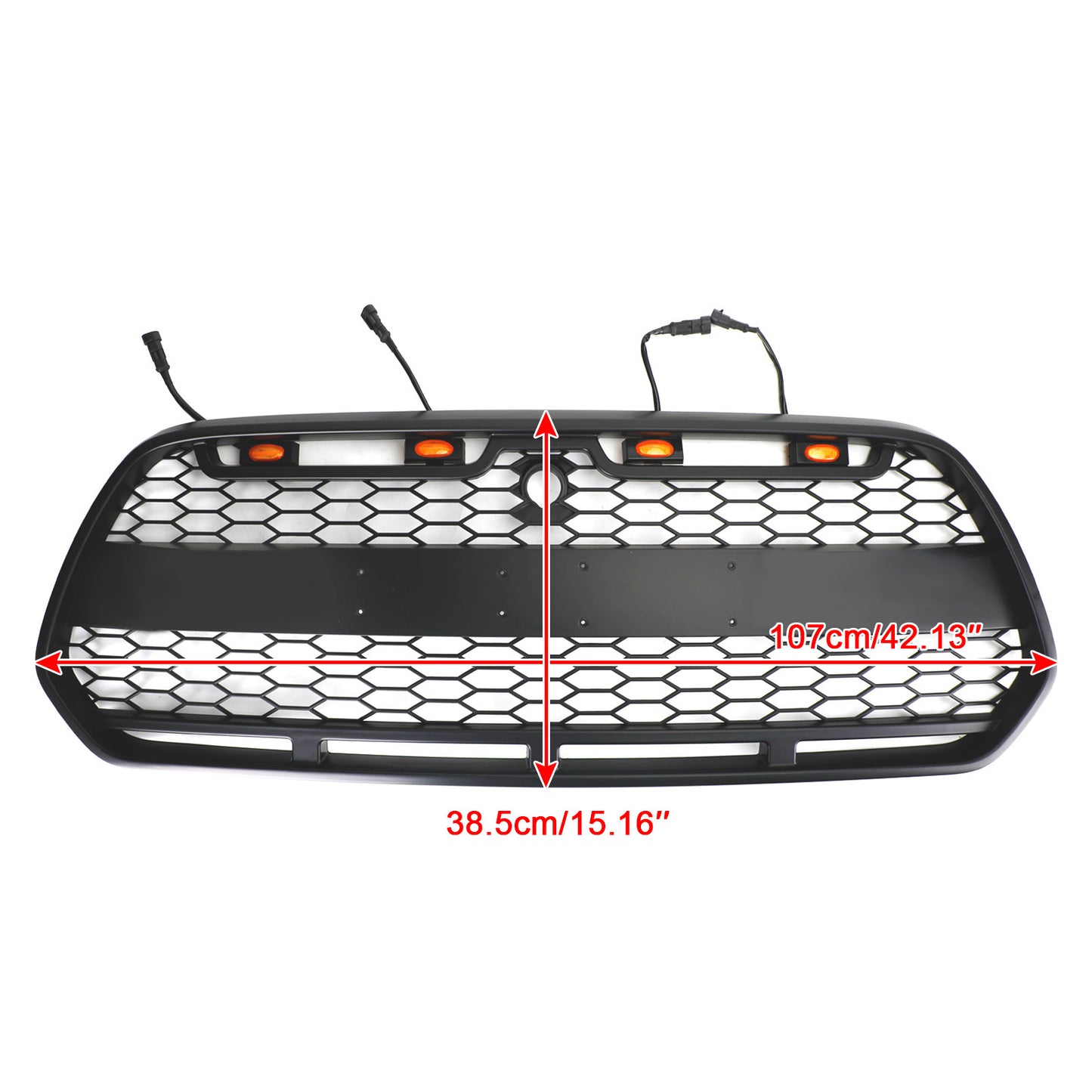 2015-2018 Ford Transit MK8 Raptor Griglia del paraurti anteriore nero matto w / LED