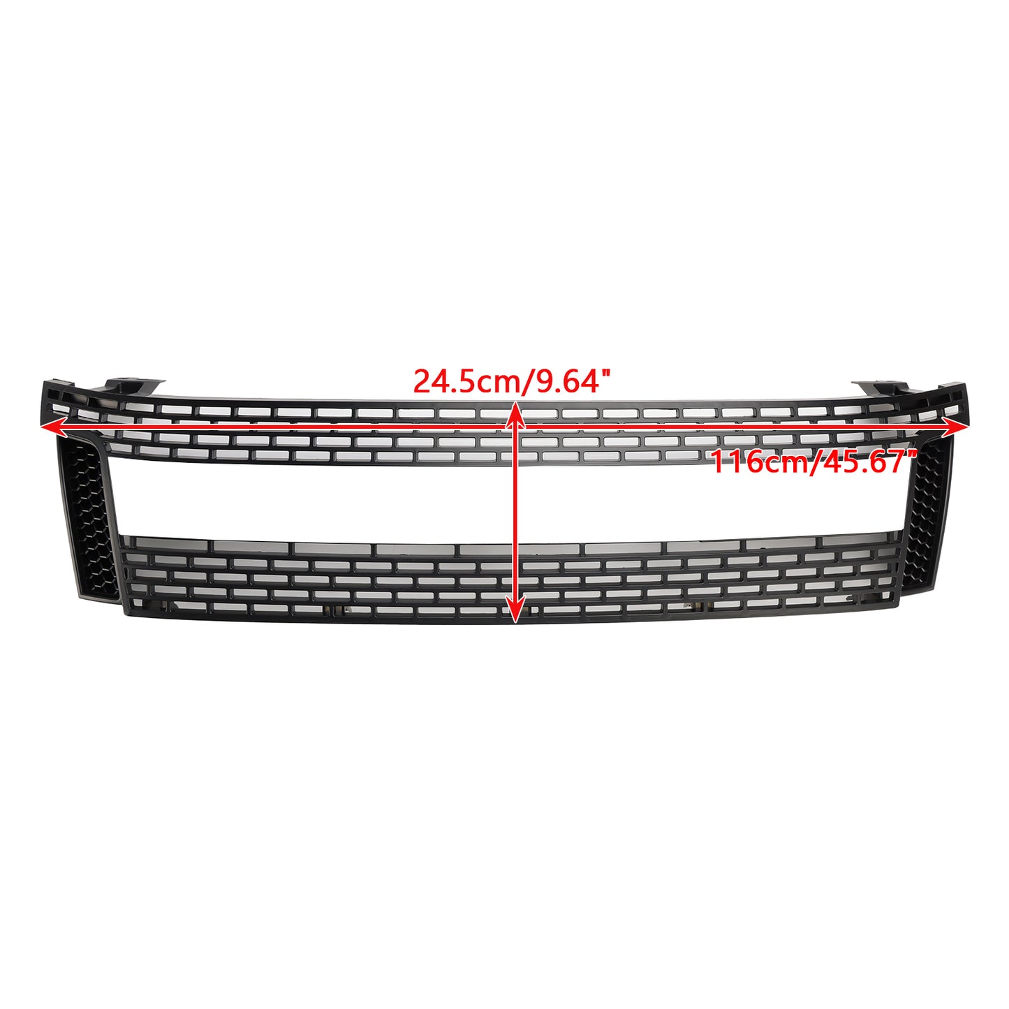 Griglia per paraurti anteriore nera opaca per Ford Ranger T6 PX1 2012-2014
