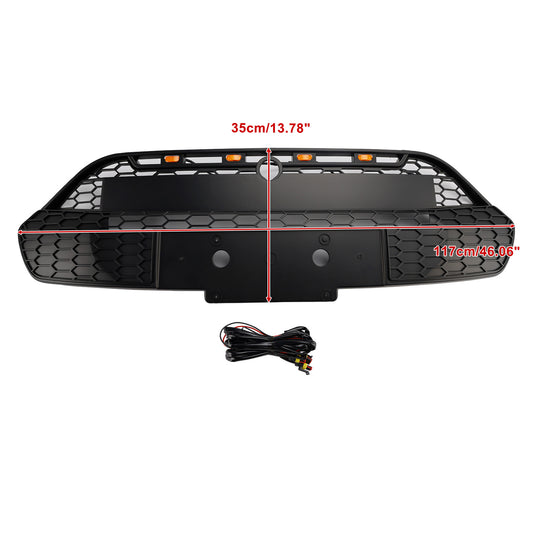 2013-2017 Ford Transit Custom Griglia per paraurti anteriore nera opaca con LED
