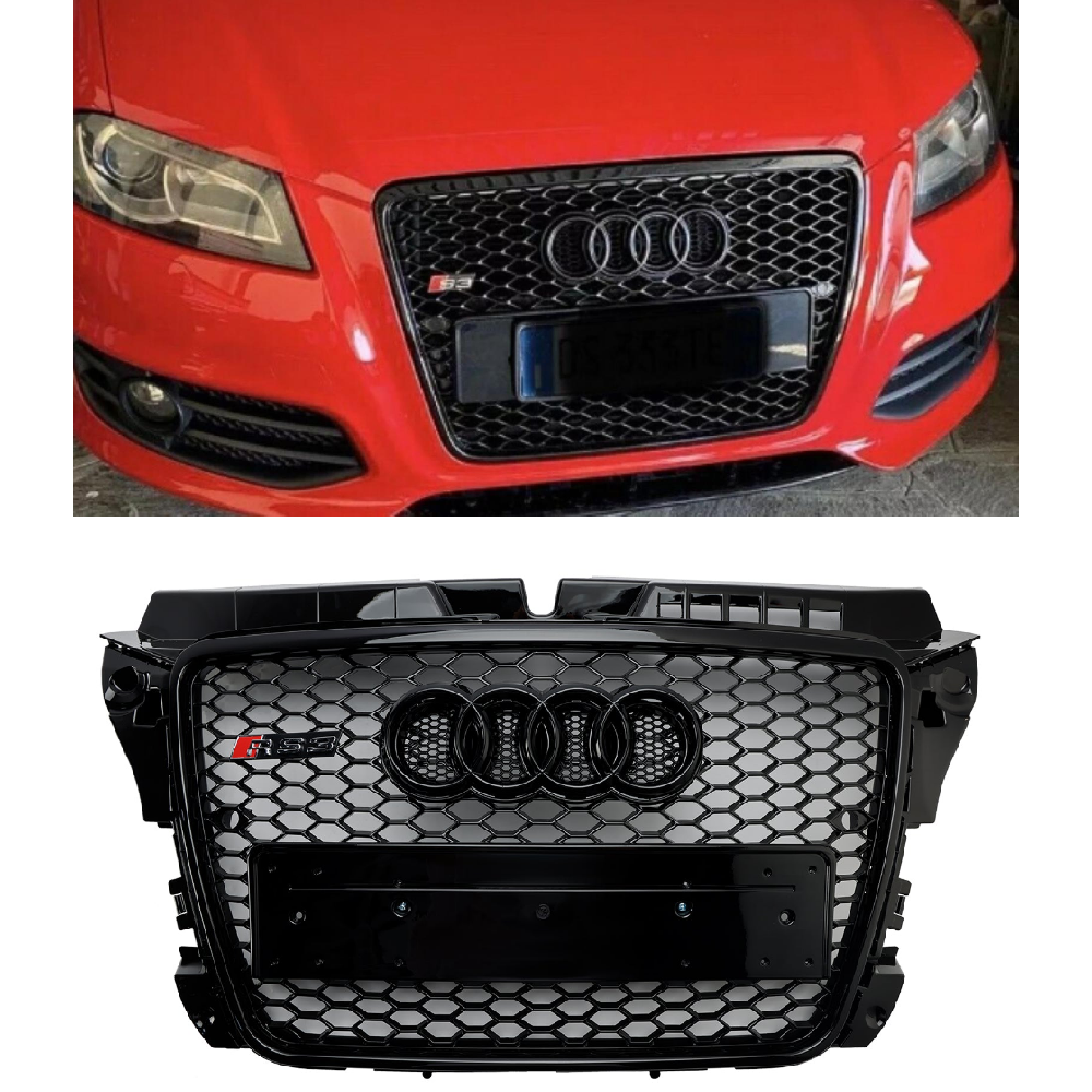 Griglia paraurti anteriore a nido d'ape Audi A3 8P RS3 Style 2008-2013