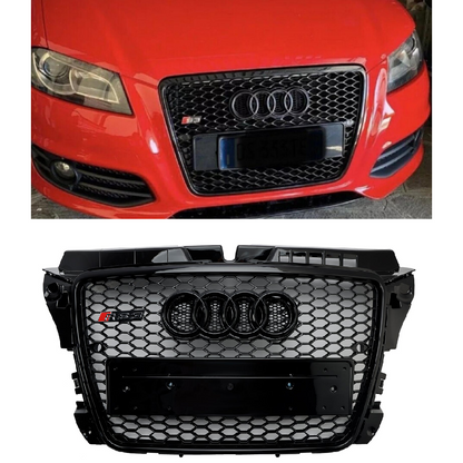 Griglia paraurti anteriore a nido d'ape Audi A3 8P RS3 Style 2008-2013