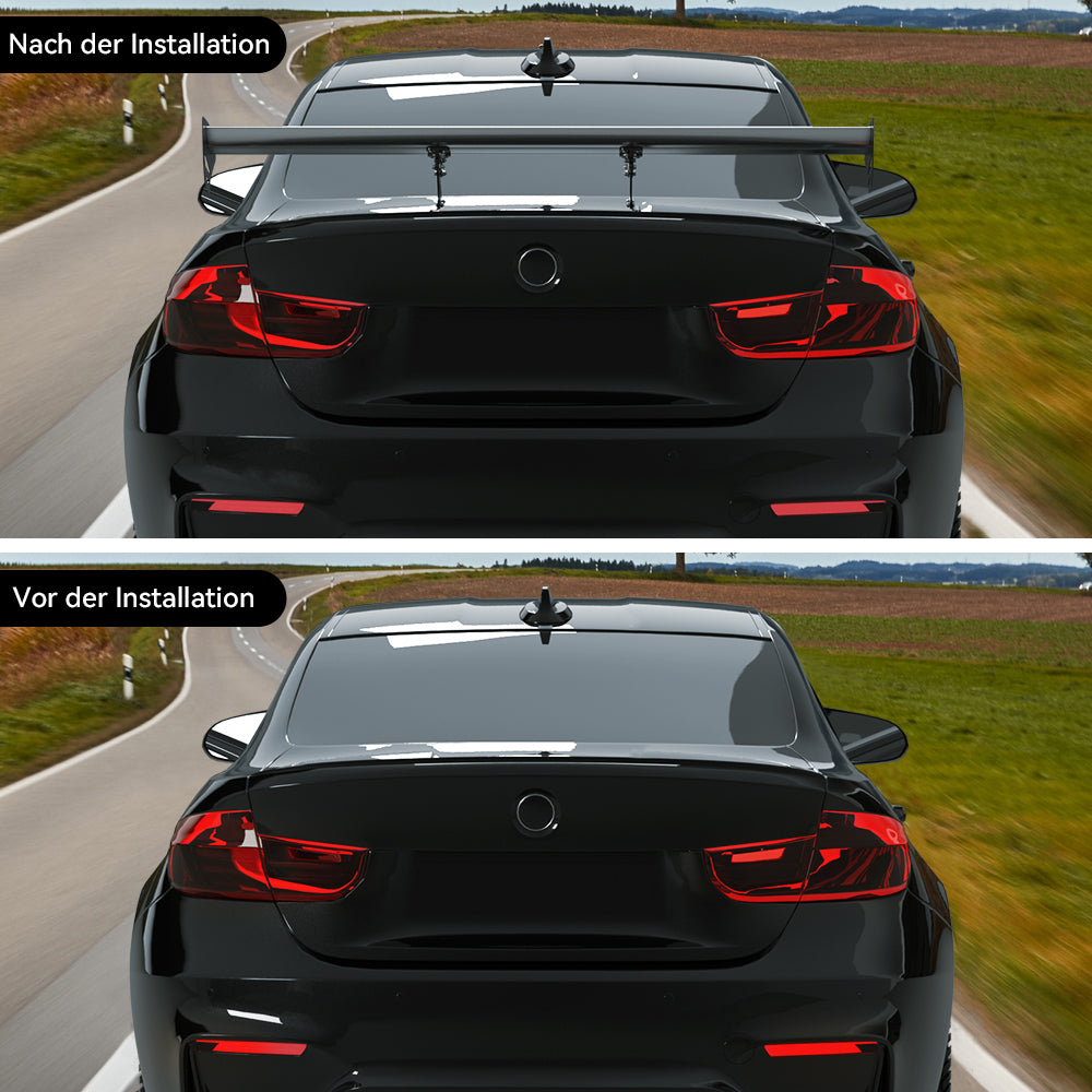 Spoiler da corsa per baule posteriore in alluminio leggero regolabile universale GT generico