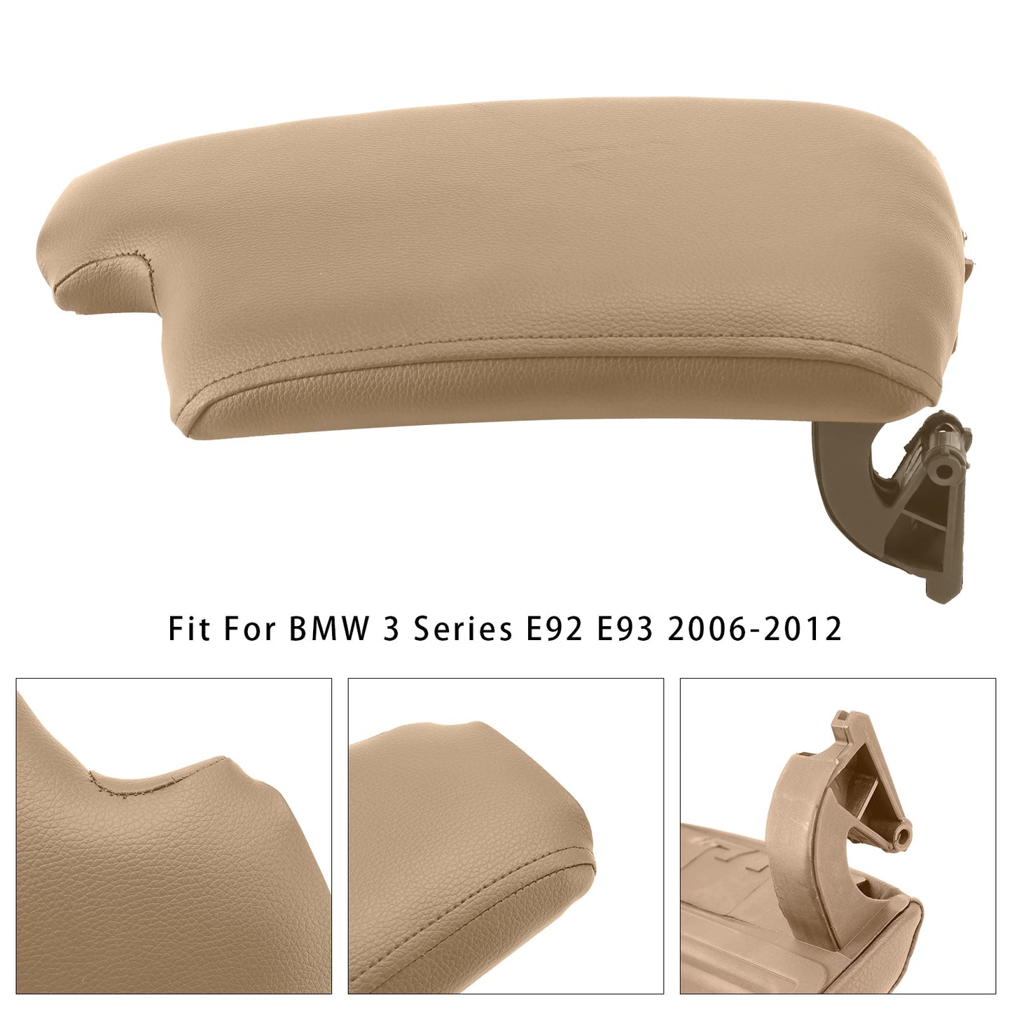 Coperchio della console centrale del bracciolo in pelle beige per BMW E90 E91 E92 E93 51169134486