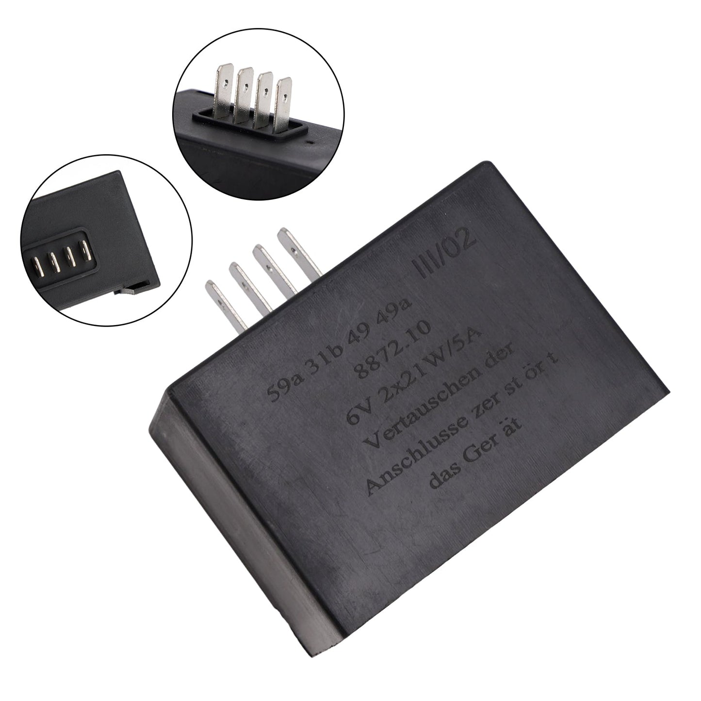 Relè lampeggiatore regolatore di tensione compatibile con Simson 6V 2X21W/5A RELAY S50 S51 S53 S80