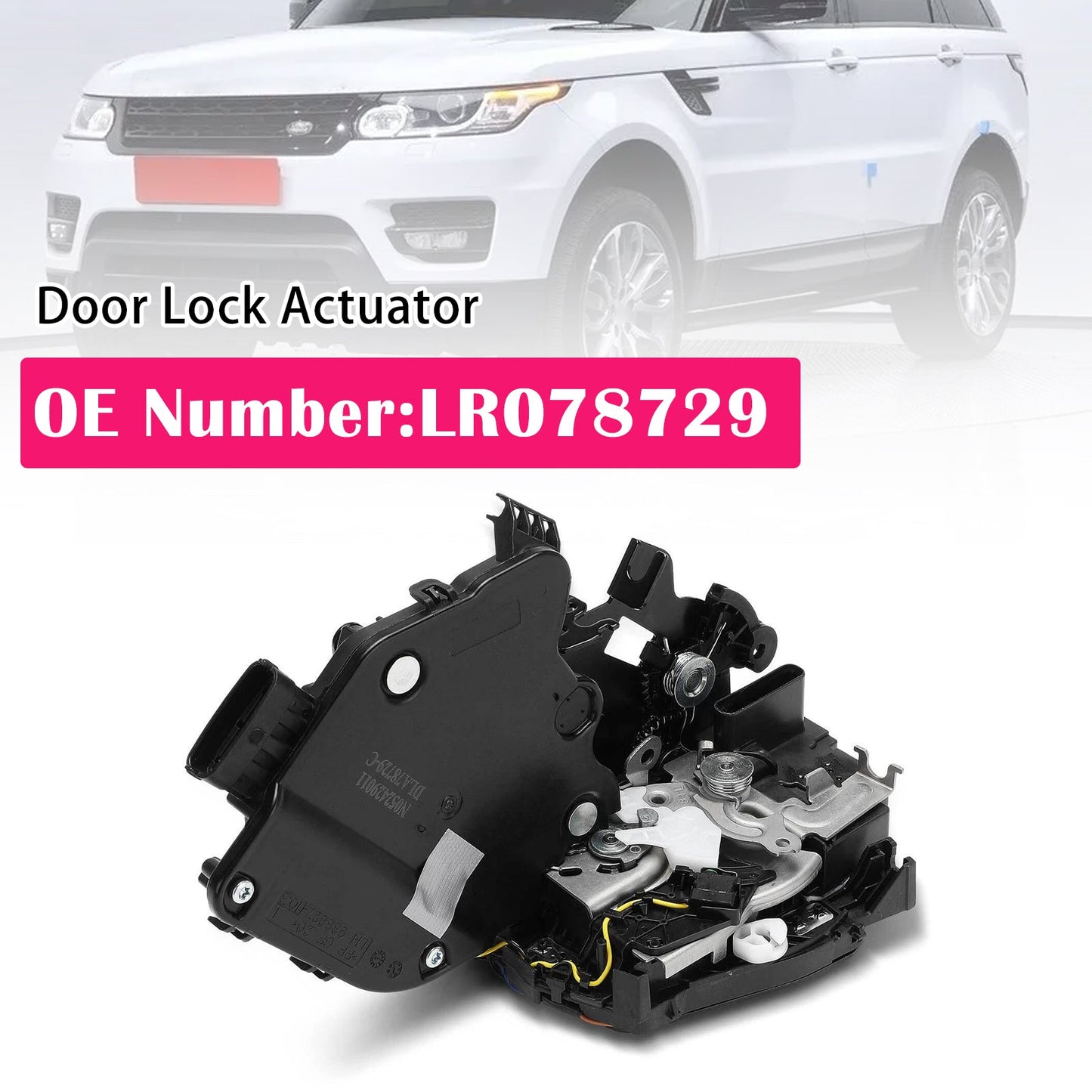Attuatore serratura porta anteriore sinistra per Land Rover Range Rover IV L405 3.0 SUV (anni 2012-2024) Codice ricambio: LR078729