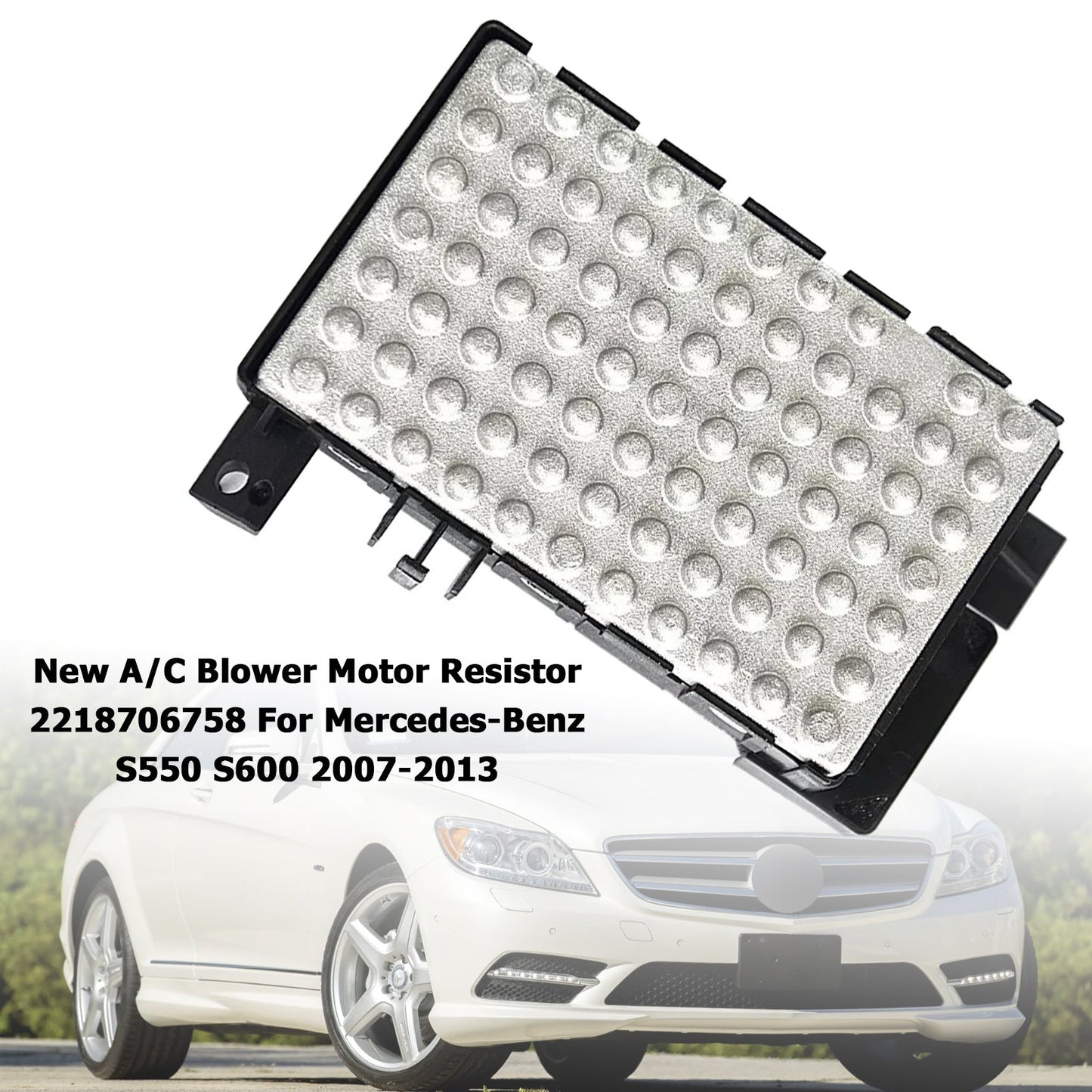 Nuovo resistore del motore del ventilatore A/C 2218706758 per Mercedes-Benz S550 S600 2007-2013