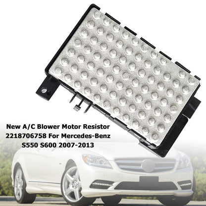 Nuovo resistore del motore del ventilatore A/C 2218706758 per Mercedes-Benz S550 S600 2007-2013