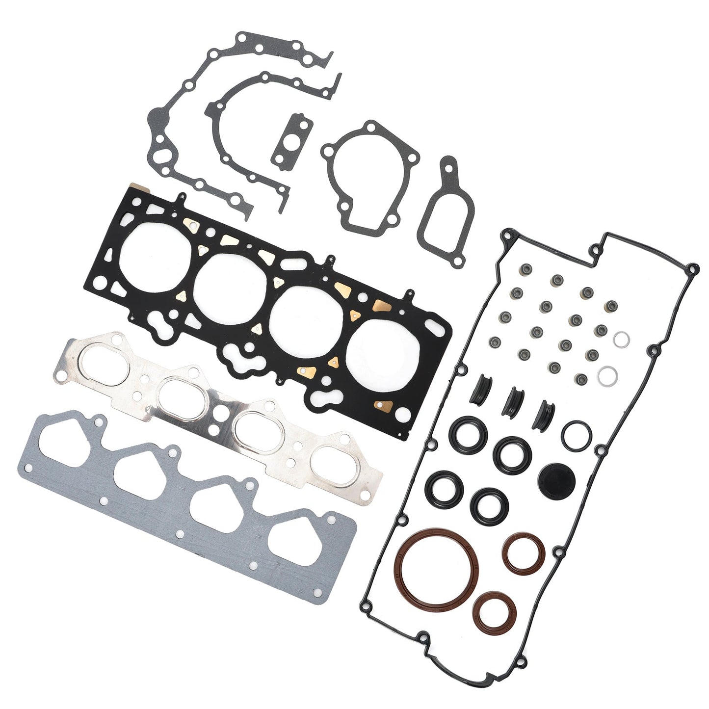 1996-2002 HYUNDAI COUPE, 1.8L e 2.0L, 4 CILINDRI, TRASMISSIONE A CINGHIA 16V DOHC, EFI, SX, FX e SFX G4GB G4GC Kit guarnizioni testata cilindro CODICE MOTORE: G4GM e G4GF