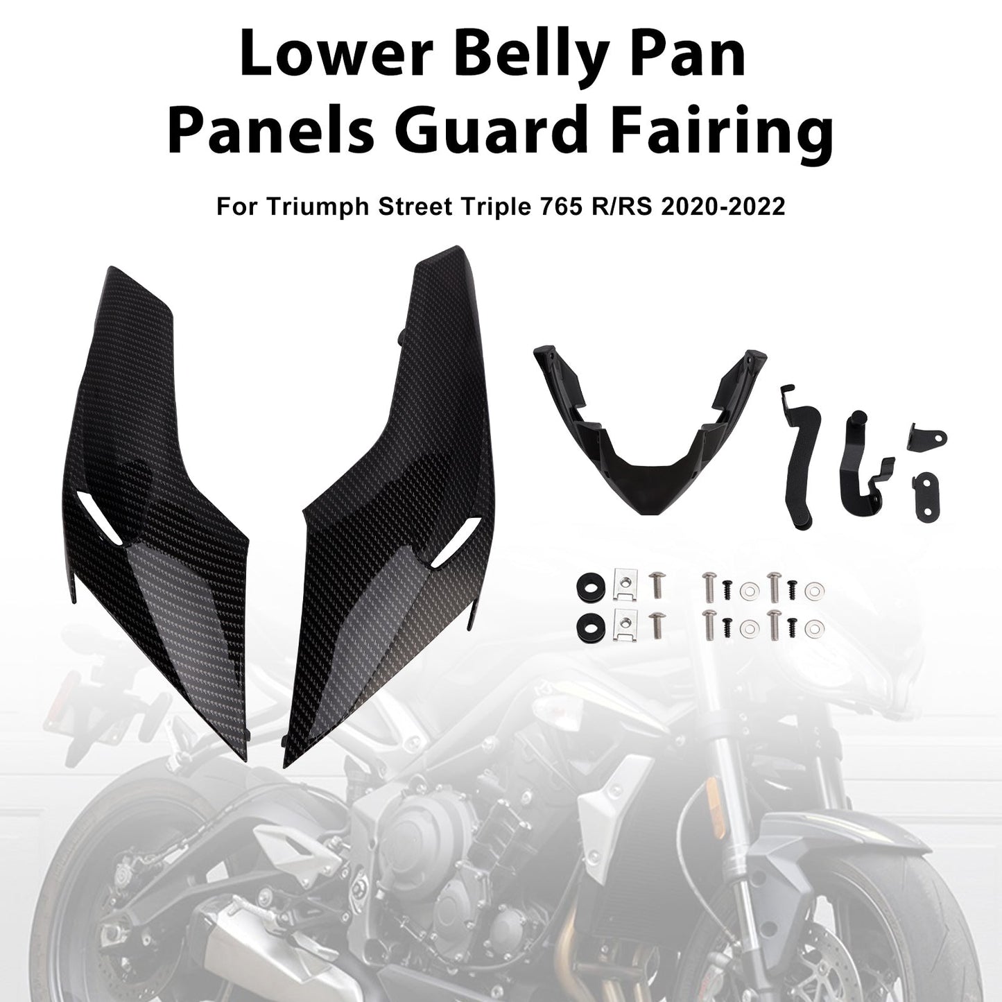 Pannelli inferiori di protezione della carenatura per Street Triple 765 R/RS 2020-2022