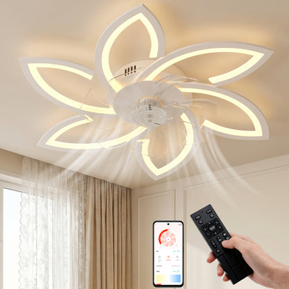 Con illuminazione e telecomando silenzioso Ventilatore da soffitto con LED