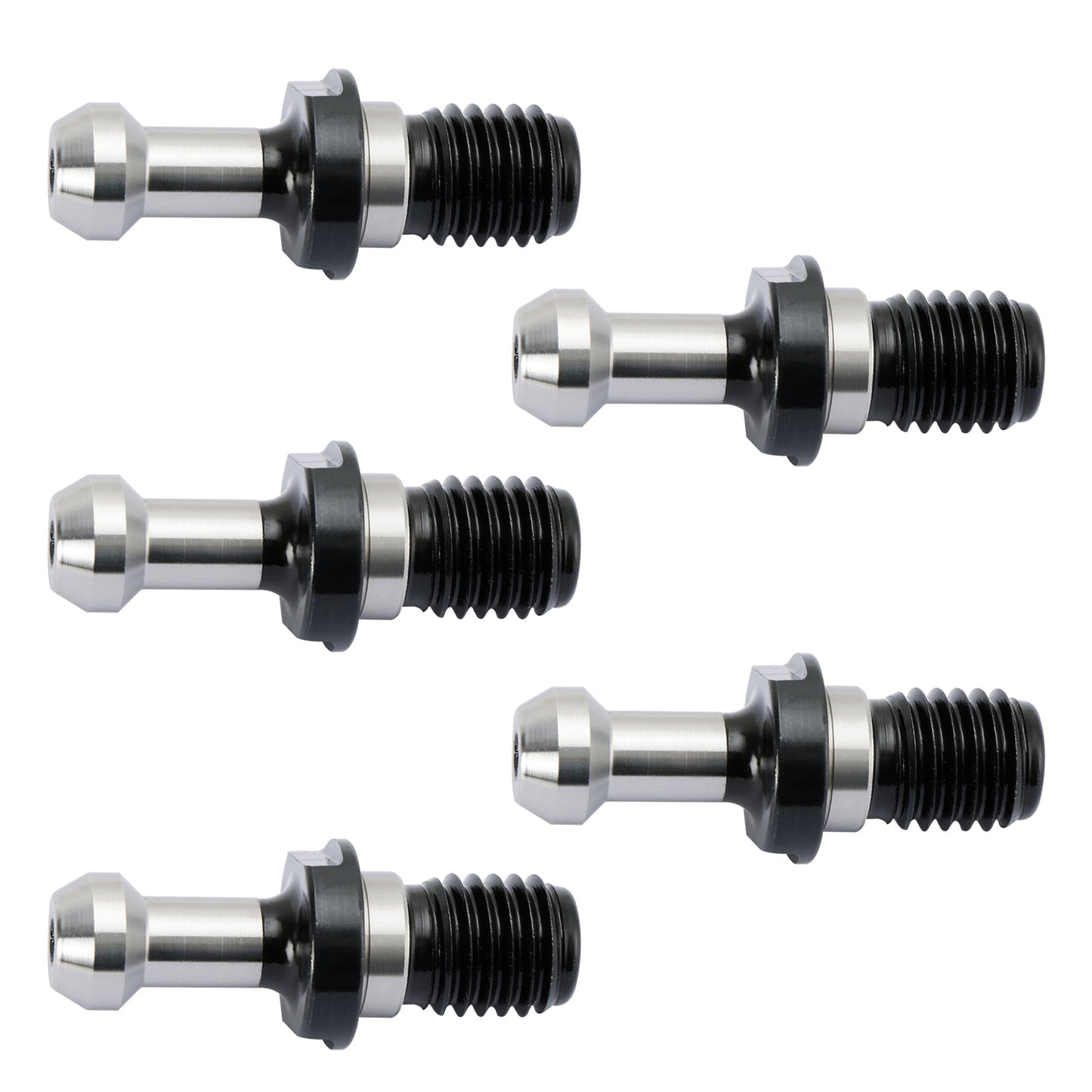 Manopola di ritenzione del perno di trazione a 45° CAT40 da 5 pezzi adatta per qualsiasi CNC Haas CAT40 argento