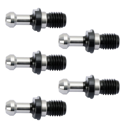 Manopola di ritenzione del perno di trazione a 45° CAT40 da 5 pezzi adatta per qualsiasi CNC Haas CAT40 argento
