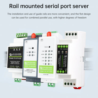 Modulo di isolamento elettrico da TTL a RS485 Convertitore seriale su guida DIN Protezione da sovratensioni