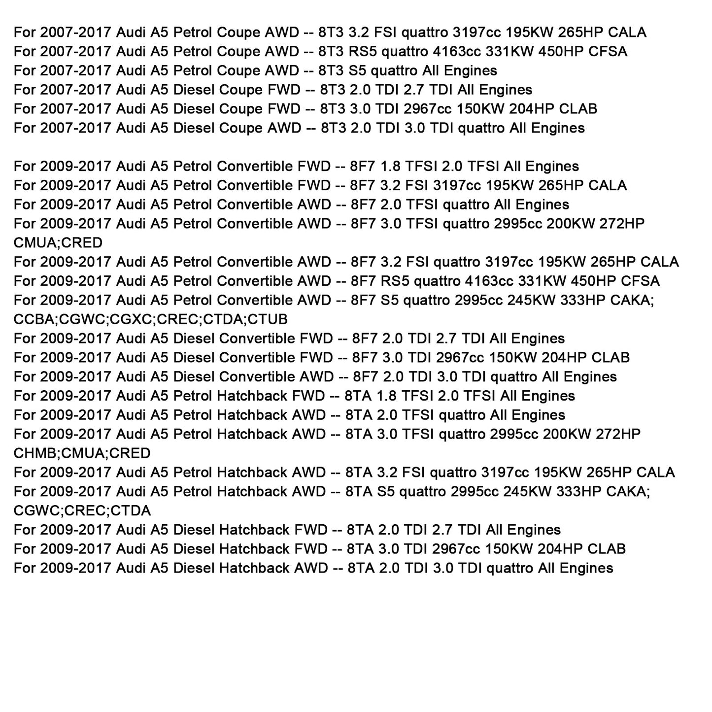 Sensore di regolazione della portata dei fari posteriore sinistro 8K0941309D per Audi A4 A5 2007-2015