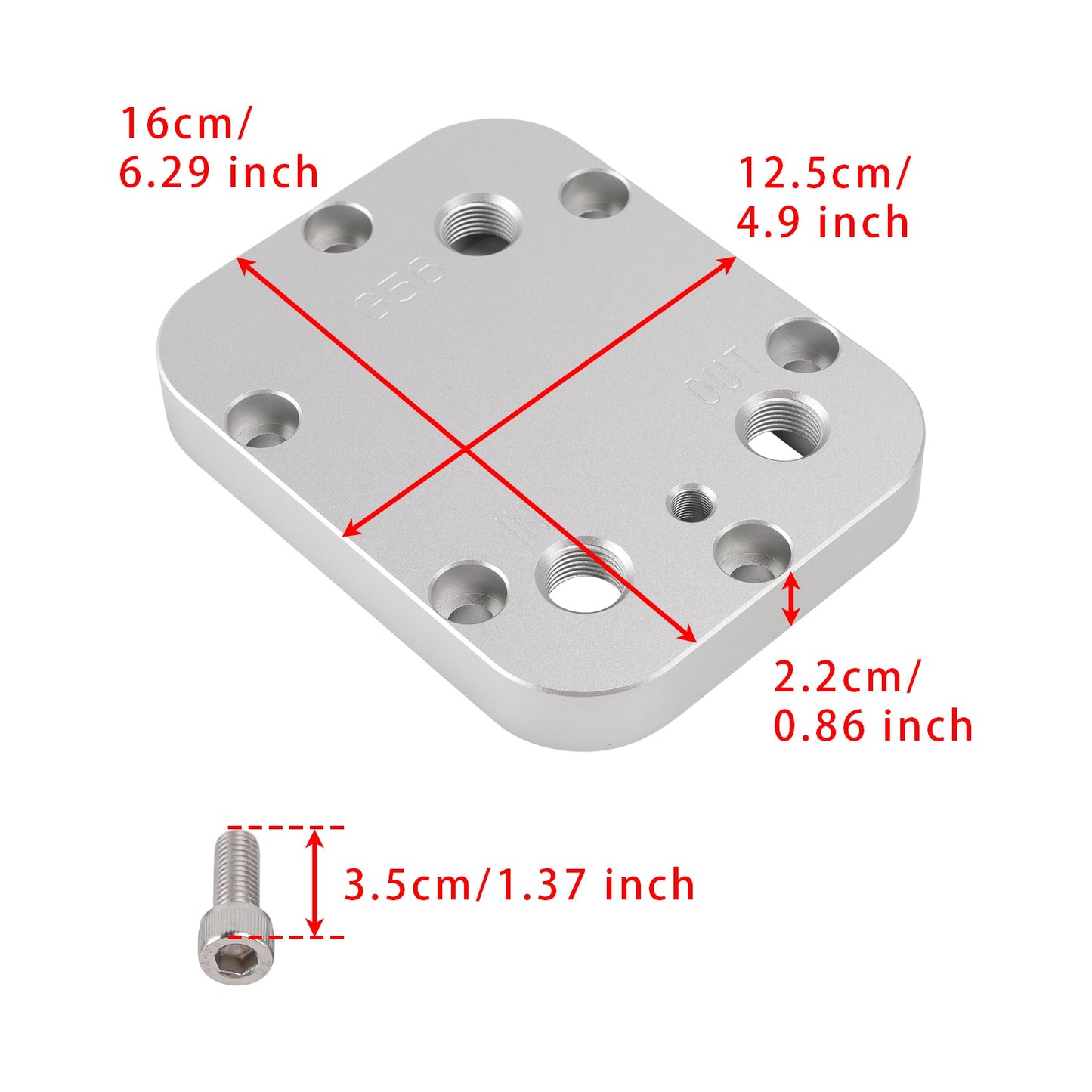 Coperchio del radiatore della presa di forza a 3 porte 1/8 NPT per RAM 1/8 NPT 1500 2500 3500 4000 4500 G56